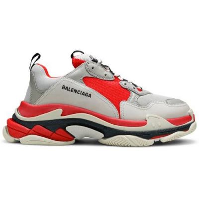 Cheap Balenciaga Triple S Sneaker Grey Red