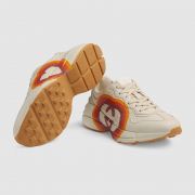 Cheap Gucci Rhyton sneaker with Interlocking G and heart Online