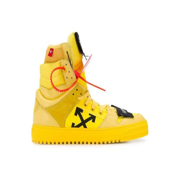 Cheap Off-White Off Court High Top Yellow